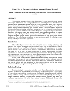 What`s New in Electrotechnologies for Industrial Process Heating?