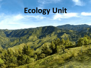 Intro to Ecology - Campbell County Schools