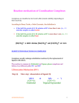 Reaction mechanism of Coordination Complexes