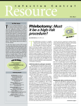 Phlebotomy: Must it be a high-risk procedure?