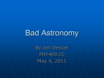 Bad Astronomy