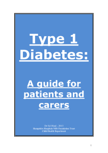 Type 1 Diabetes - Hampshire Hospitals