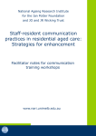 Staff-resident communication practices in residential aged care