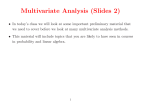 Multivariate Analysis (Slides 2)