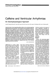 Caffeine and Ventricular Arrhythmias