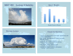 Lecture 8 Stability and Latent Heat