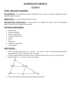 mathematics project for class 9 2nd term