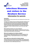 Infectious Diseases and visitors to the Newborn Service