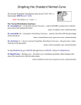 Standard Normal Curve (%) Graphing Calculator Instructions