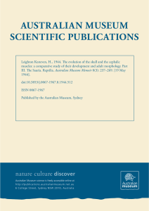 The Evolution of the Skull and the Cephalic muscles