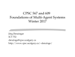 CPSC 567 and 609 Foundations of Multi