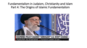 Fundamentalism in Judaism, Christianity and Islam Part 4: Islamic