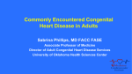 Commonly Encountered Congenital Heart Disease in Adults