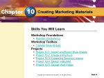 Chapter 10 Creating Marketing Materials