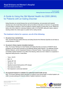 A Guide to using the Qld Mental Health Act 2000 (MHA) for Patients