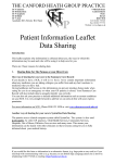 Data Sharing Leaflet - Canford Heath Group Practice