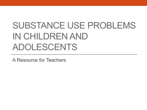 Substance use - District School Board Ontario North East