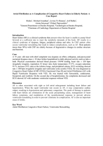 Atrial Fibrillation as A Complication of Congestive Heart Failure in