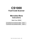 CS1000 Fault Code Scanner Mercedes
