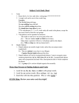 Subject-Verb Study Sheet