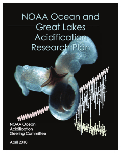 NOAA Ocean and Great Lakes Acidification Research Plan