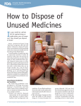 Consumer Updates > How to Dispose of Unused Medicines