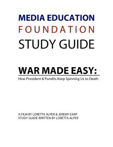 War Made Easy - Media Education Foundation