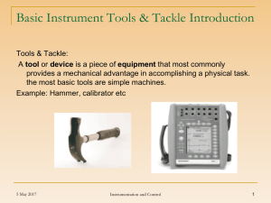 Basic Instrument Tools.