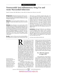 Nonsteroidal Anti-inflammatory Drug Use and Acute Myocardial