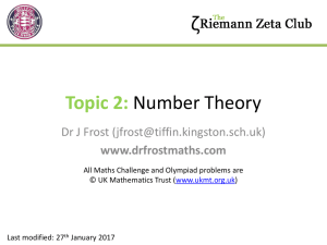 Topic 2 - Dr Frost Maths