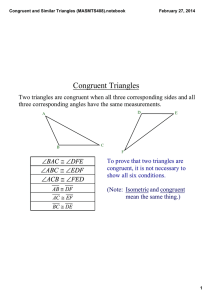 Congruent and Similar Triangles (MASMTS408).notebook