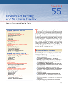 Disorders of Hearing and Vestibular Function