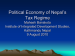 Political Economy of Nepal`s Tax Regime