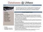 Databases @ UMass