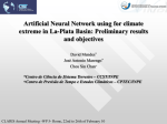 Artificial Neural Network using for climate extreme in La