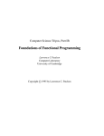 Foundations of Functional Programming