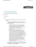 Clinical Policy Bulletin: Evoked Potential Studies