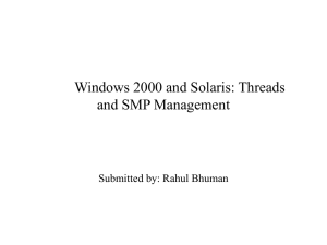 Solaris Symmetric Multiprocessing