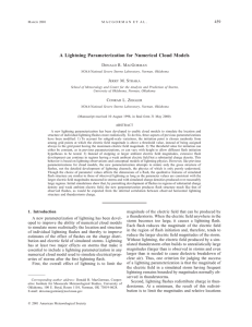 A Lightning Parameterization for Numerical Cloud Models - storm-t