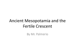 Ancient Mesopotamia and the Fertile Cresent