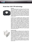 Know-how 100 V PA technology