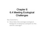 Chapter 6 6.4 Meeting Ecological Challenges
