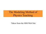 The Modeling Method of Physics Teaching