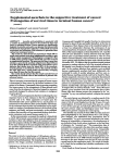 Prolongation of survival times in terminal human cancer