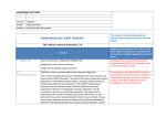 monitoring fact sheet template