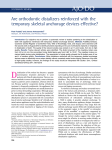 Are orthodontic distalizers reinforced with the temporary skeletal