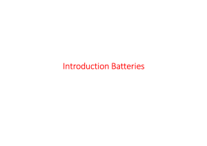 Introduction Batteries