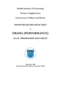 BA Drama (Performance)