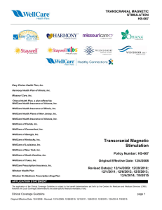 Transcranial Magnetic Stimulation
