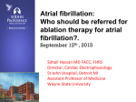 Atrial fibrillation: Who should be referred for ablation therapy for